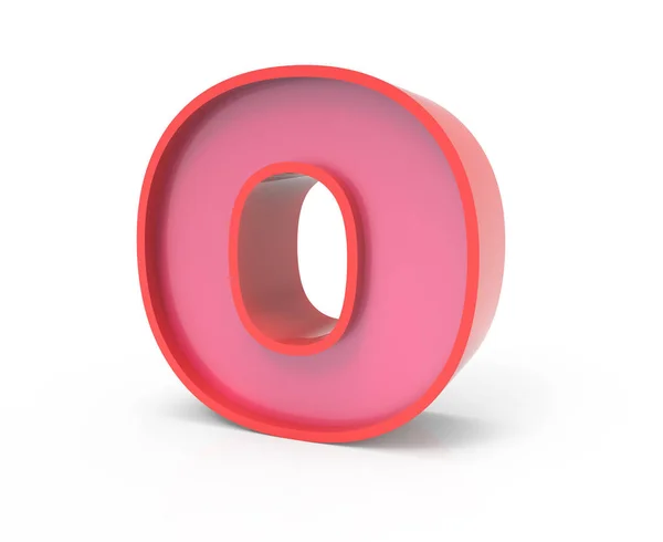 Red block letter O — Stock Photo, Image
