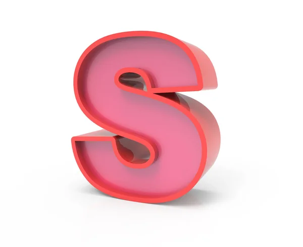 Red block letter S — Stock Photo, Image