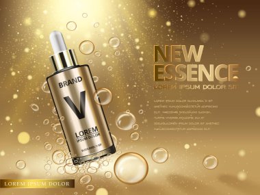 golden new essence ad clipart