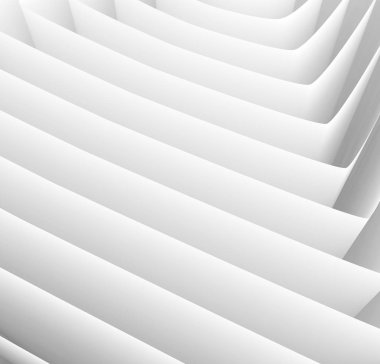 3D render kağıt katlama