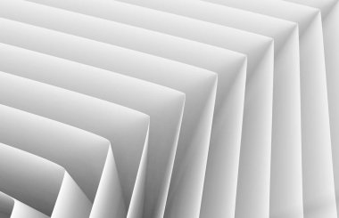 3D render kağıt katlama