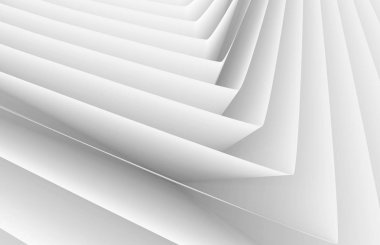 3D render kağıt katlama