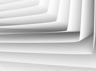 3D render kağıt katlama