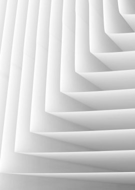 3D render kağıt katlama