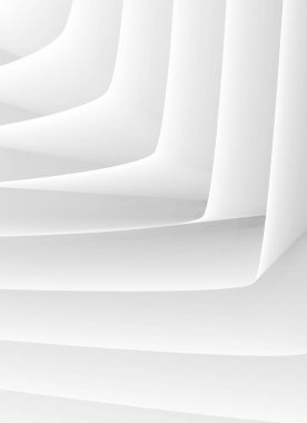 3D render kağıt katlama