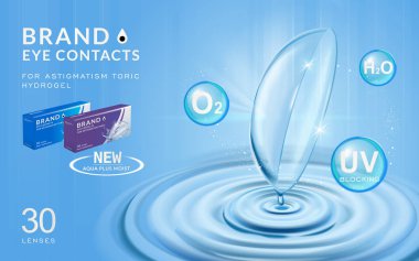 Göz kişiler reklamları şablonu