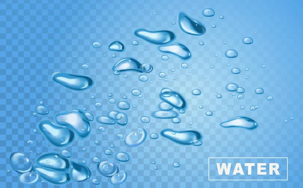 Wasserluftblasen — Stockvektor