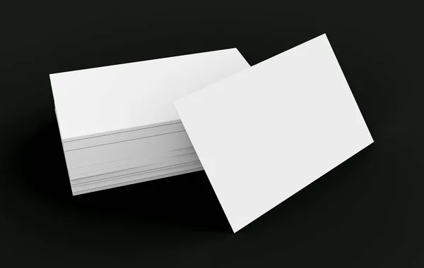 Stack of business card template — Stock Photo, Image