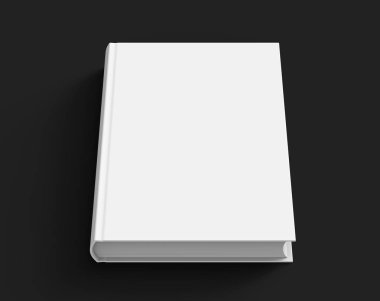 Boş sert kapak kitap şablonu
