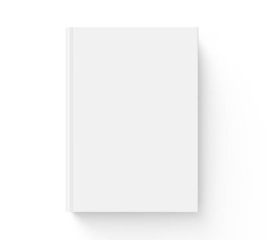 Boş sert kapak kitap şablonu