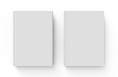 Boş sert kapak kitap şablonu