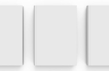 Boş sert kapak kitap şablonu