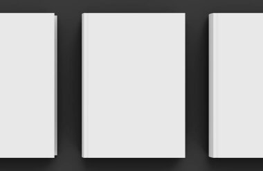 Boş sert kapak kitap şablonu