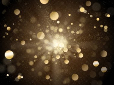 altın bokeh arkaplanı