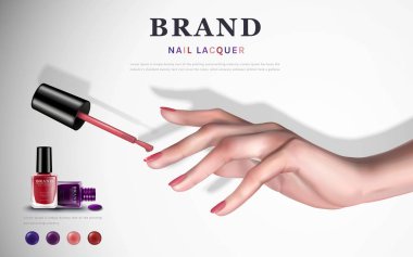 renkli tırnak vernik reklam