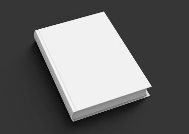 Boş sert kapak kitap şablonu