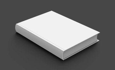 Boş sert kapak kitap şablonu