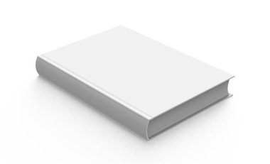 Boş sert kapak kitap şablonu