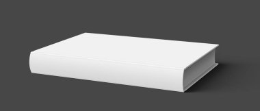 Boş sert kapak kitap şablonu