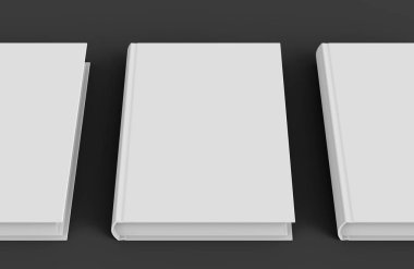 Boş sert kapak kitap şablonu