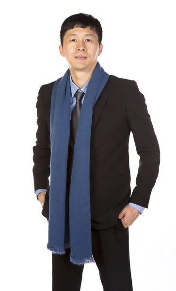 Businessman with scarf — Stock Photo, Image