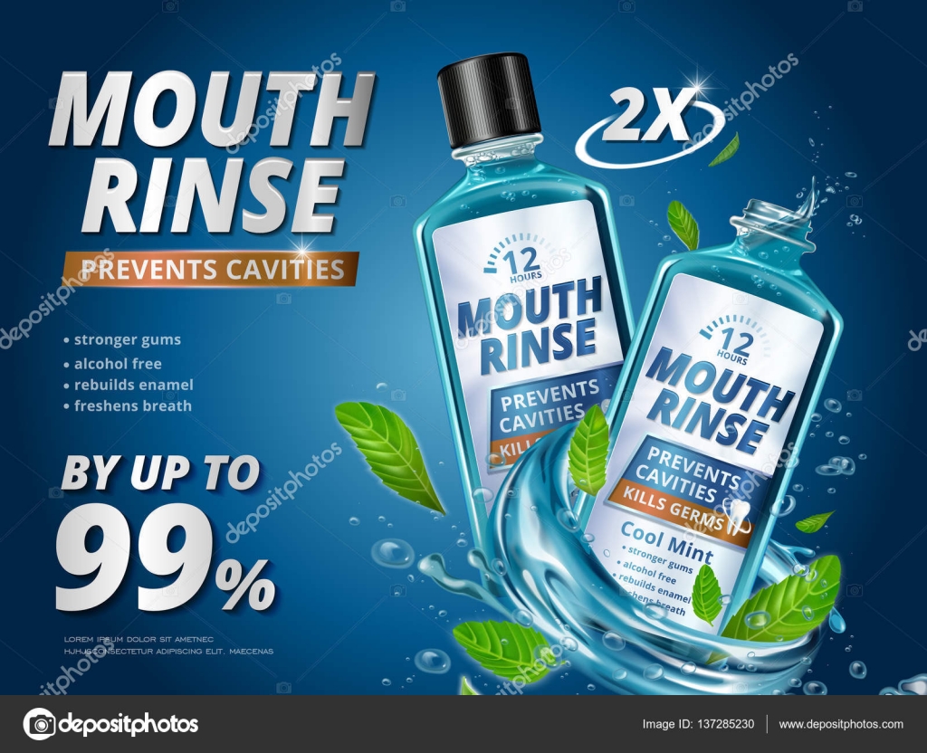 Mouth rinse ads Stock Vector Image by ©HstrongART 137285230