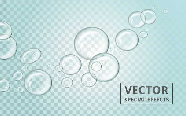 Schoon water drops — Stockvector