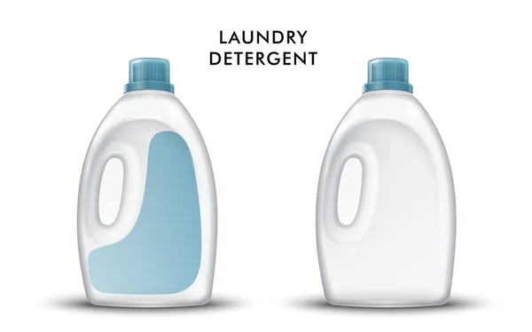 Recipiente de detergente em branco — Vetor de Stock
