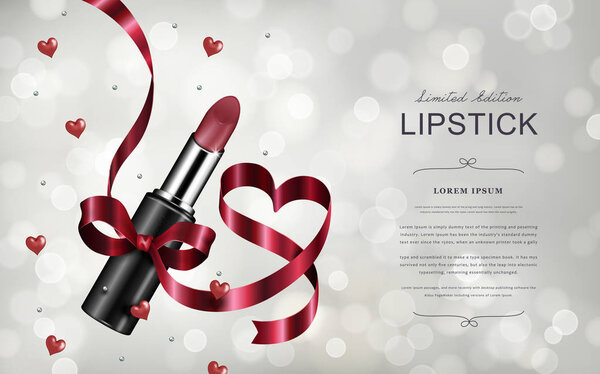 Elegant lipstick ads