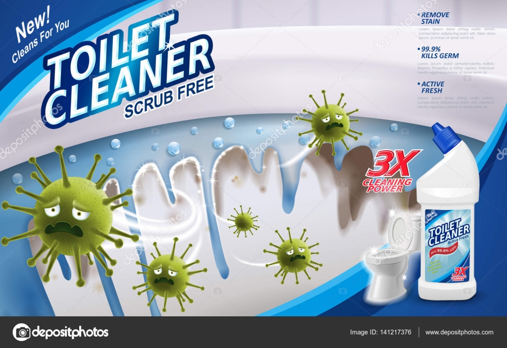 Toilet cleaner ads Stock Vector Image by ©HstrongART 141217376