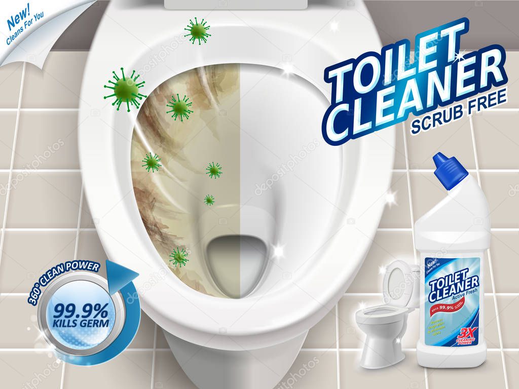 Toilet cleaner ads