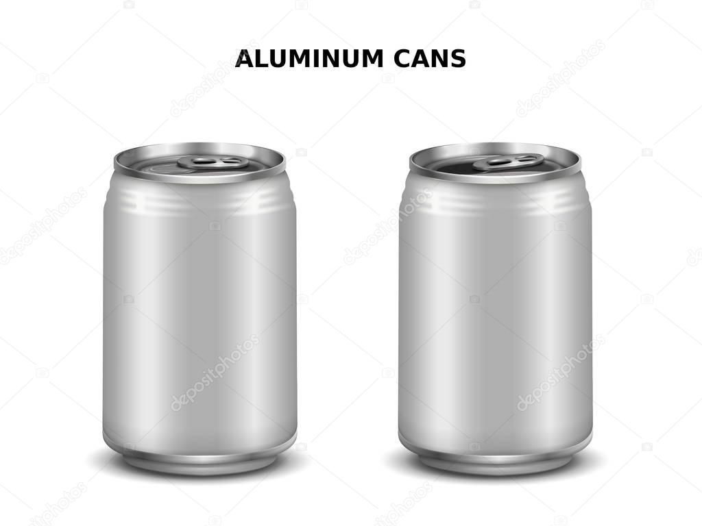 Aluminum cans mockup