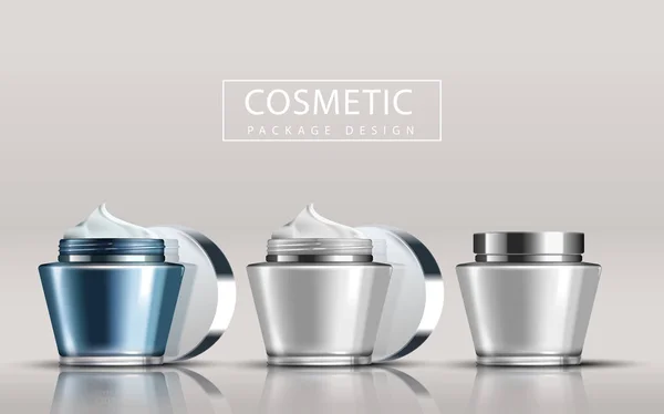 Diseño de paquetes cosméticos — Vector de stock