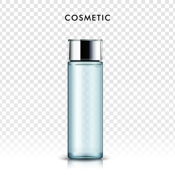 Blue cosmetic bottle — Stock Vector