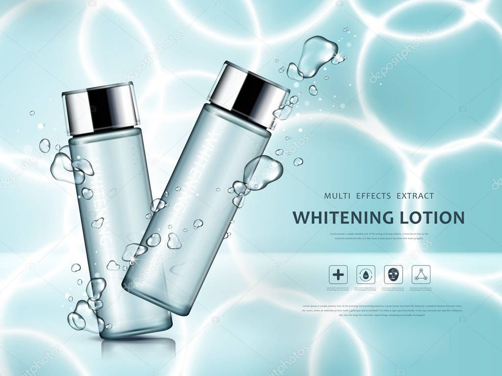 Whitening lotion ads