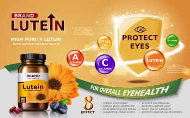 high purity lutein ad clipart