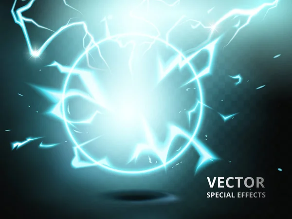 Anillo eléctrico efecto especial — Vector de stock