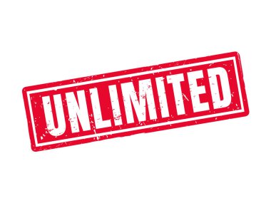 sınırsız kırmızı pul stil, beyaz arka planda