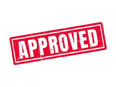 kırmızı pul tarzında, beyaz arka plan onaylı