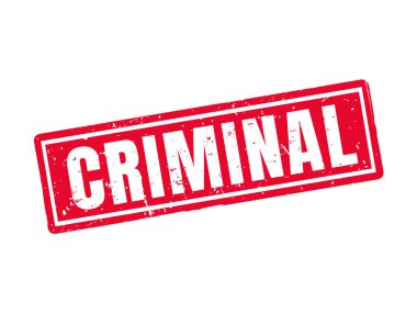 ceza kırmızı pul stil, beyaz arka planda