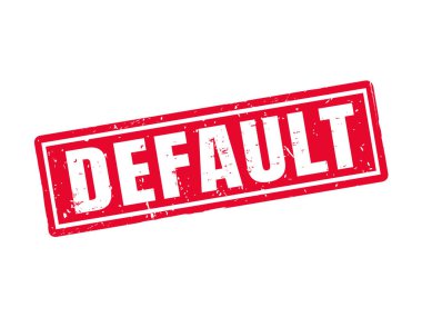 kırmızı pul stil, beyaz arka planda varsayılan