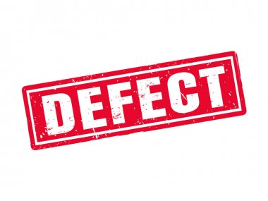 kırmızı pul tarzında, beyaz arka plan defect