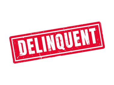 suçlu kırmızı pul stil, beyaz arka planda