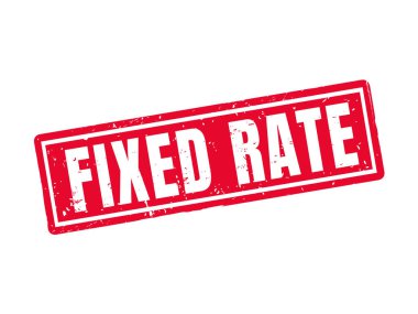 Beyaz arka plan, kırmızı pul tarzında sabit oranlı