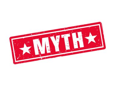 Efsaneye göre kırmızı pul stil, beyaz arka plan