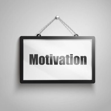 işareti, 3d illüstrasyon izole gri arka plan asılı üzerinde motivasyon metin