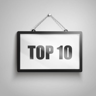 «Ana sayfa» işareti, 3d illüstrasyon izole gri arka plan asılı üzerinde 10 metin