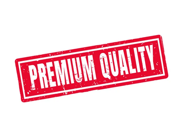 Premiumkvalitet Röd Stämpel Stil Vit Bakgrund — Stock vektor