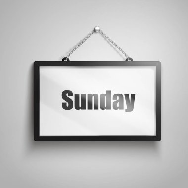 İşareti, 3d illüstrasyon izole gri arka plan asılı üzerinde Pazar metin