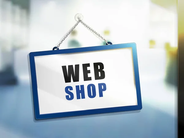 Webshop-Textzeichen — Stockvektor